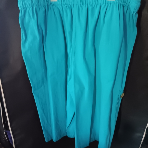 Teal Drawstring Kulots - Picture 2 of 3